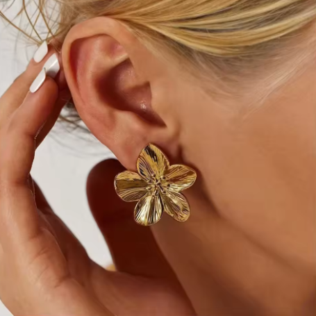 boucle d'oreille fleur