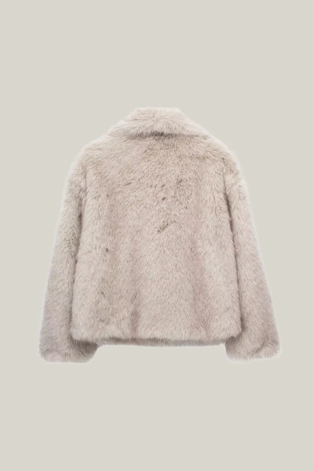 Veste en fourrure Beige