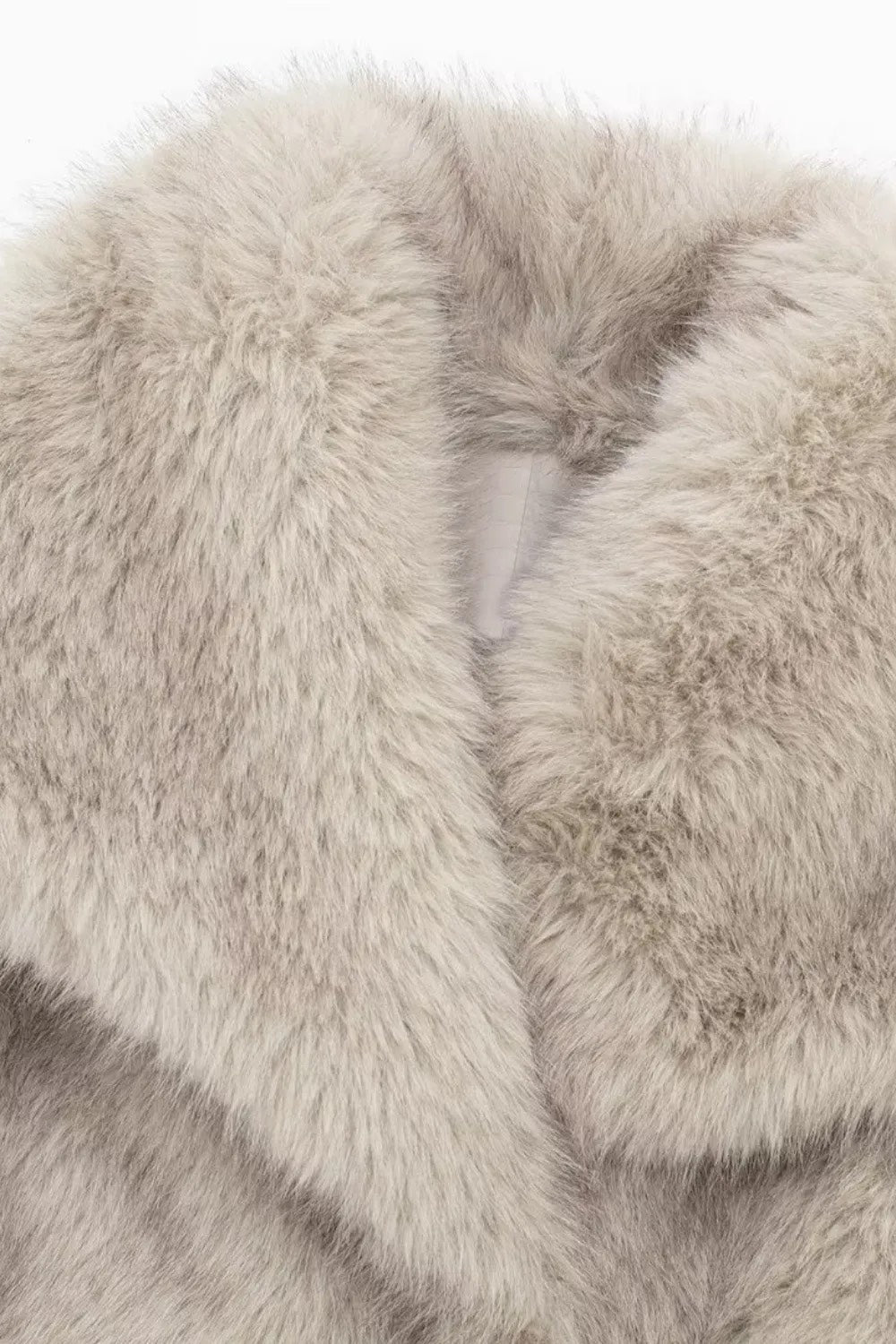 Veste en fourrure Beige