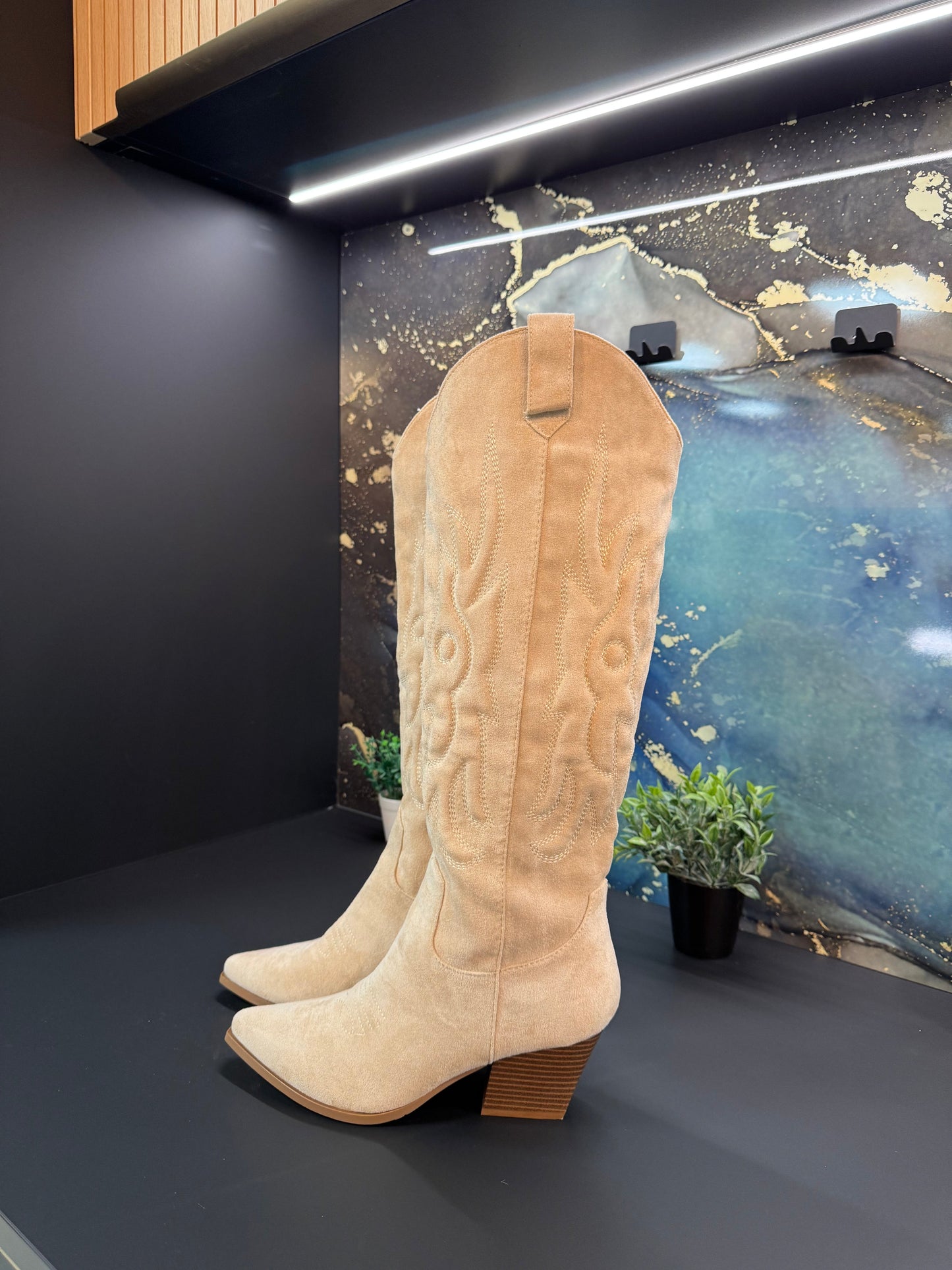 Santiags Mira – haute Beige